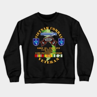 Vietnam Combat Vet - G Co 75th Infantry (Ranger) - 23rd ID SSI Crewneck Sweatshirt